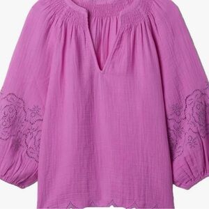 GAP Women's Vibrant Pink Blouse